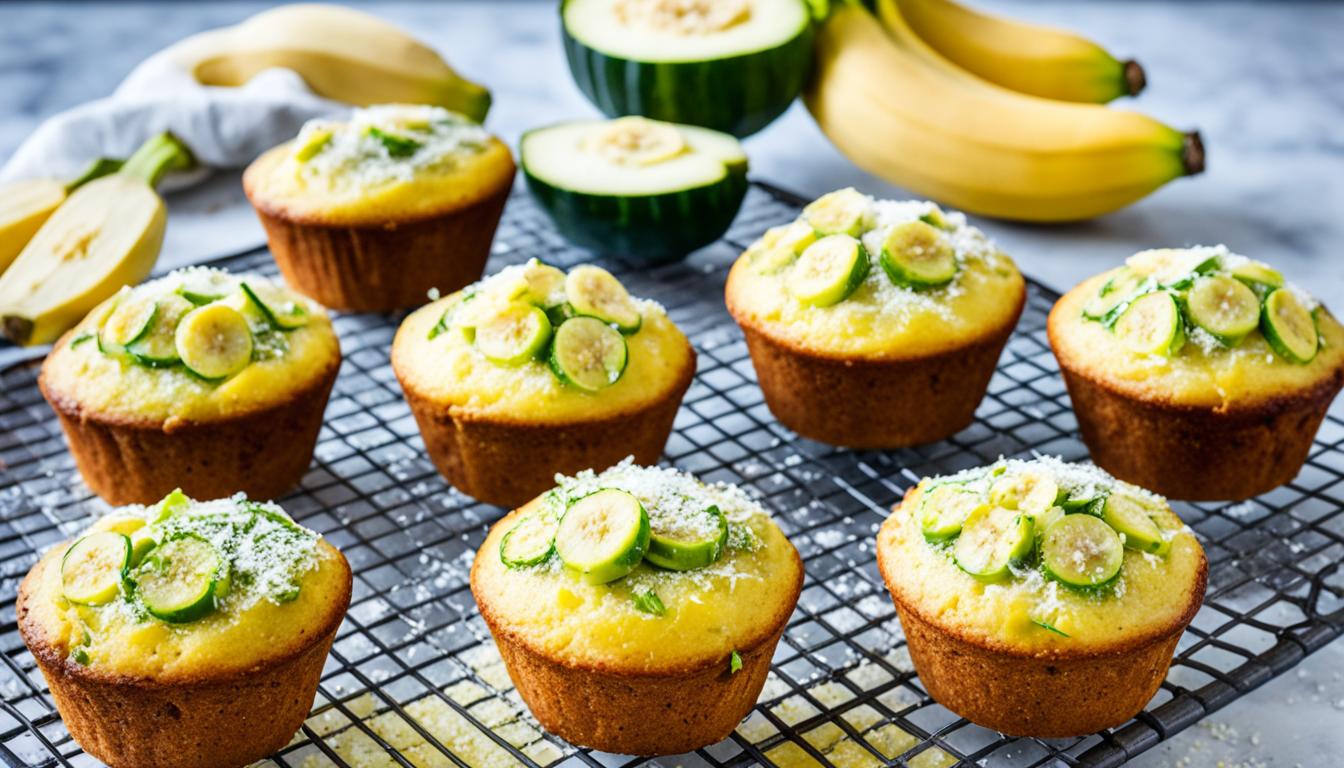 Healthy Courgette & Banana Muffins